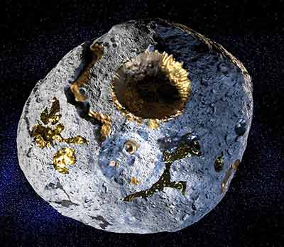 Gold in space representing the cosmic origins of gold jewellery