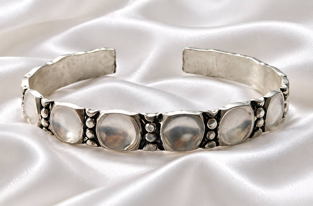 Oxidised solid silver Rana arm band, adjustable arm cuff and armlet
