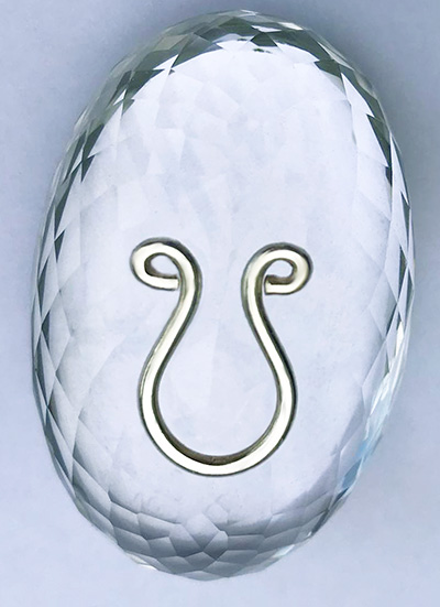 Adjustable non-pierced septum ring handcrafted in silver