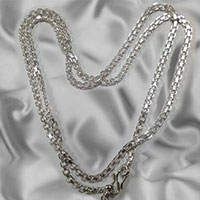 Handmade silver waist and belly chain jewellery.