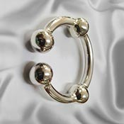 Four ball glans ring in a Gauge 9 design.