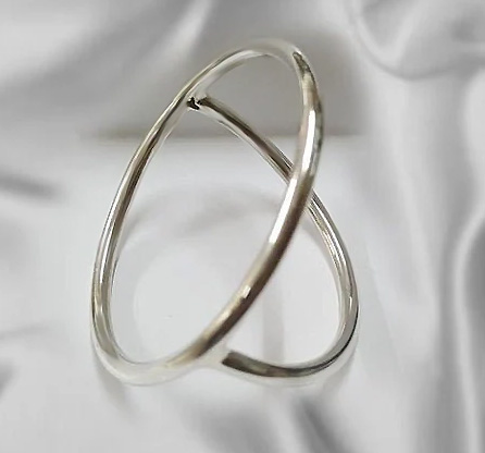 Dome Splitter silver cock ring and scrotum ring jewellery