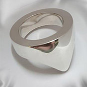 Extra heavy V Glans cock ring.