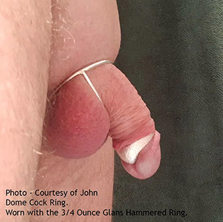 Dome Splitter ring in a plated finish