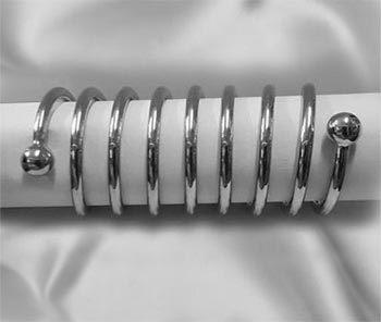 Long eight turn spiral cock ring custom made for men