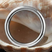 Round 4mm cock ring custom made in solid silver.