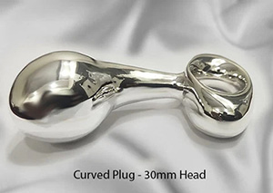 anal plug solid silver