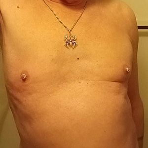 nipple rings worn by Gary