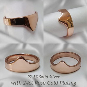rose gold pleasure rings