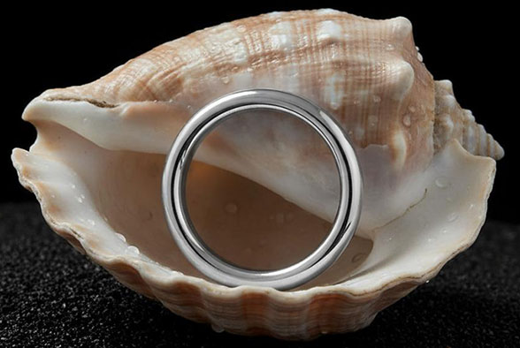 Custom-made solid silver and gold cock ring jewellery for men