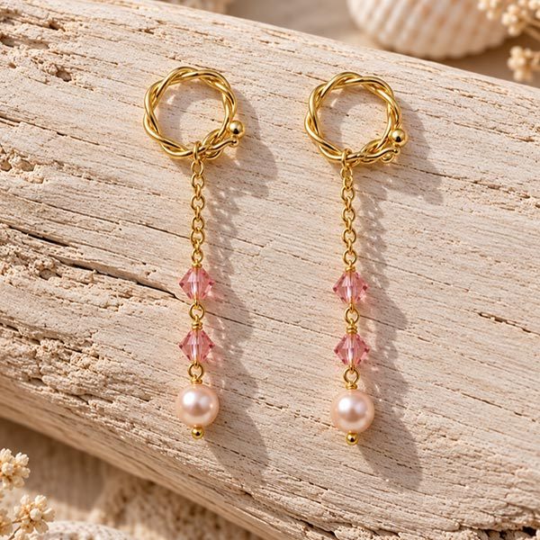 gold nipple dangles, non-pierced jewelry