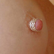 triple braided non-piercing nipple rings.