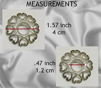 Measurements for large Love Heart nipple shields